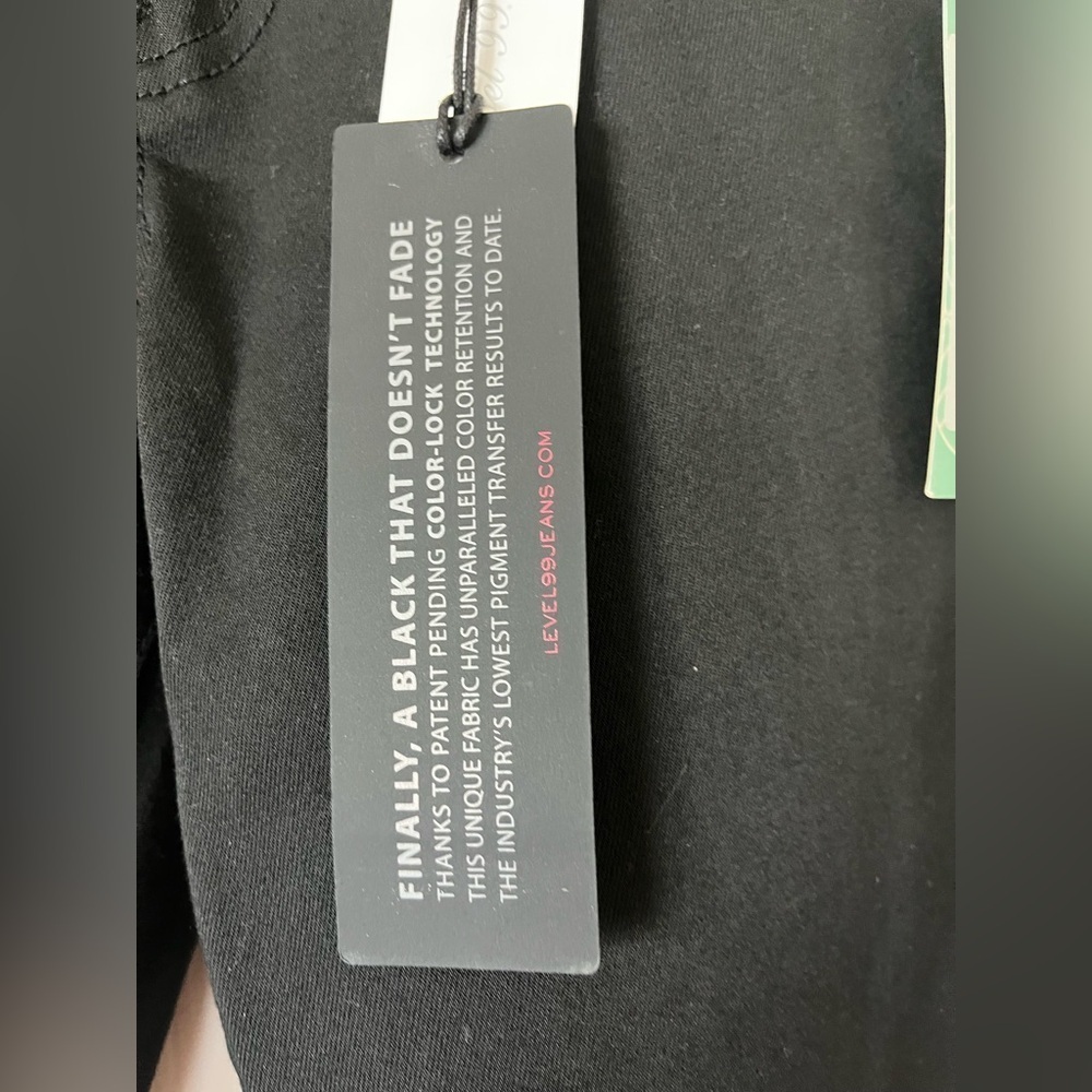 Level 99 Lily glenda straight black jean, 25P, NWT - Picture 4 of 11